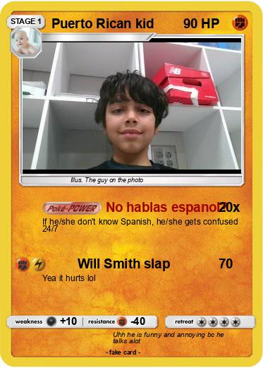 Pokemon Puerto Rican kid