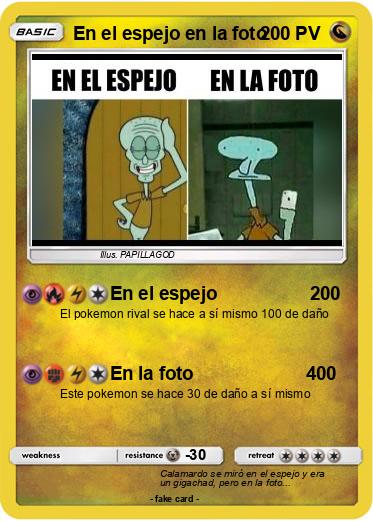 Pokemon En el espejo en la foto
