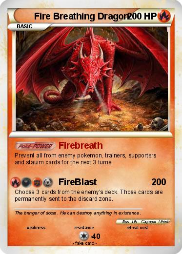 Pokemon Fire Breathing Dragon