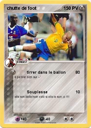 Pokemon chutte de foot