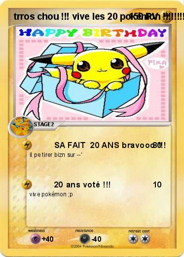 Pokemon trros chou !!! vive les 20 pokémon !!!!!!!! 