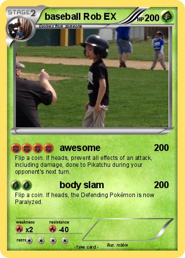 Pokemon baseball Rob EX
