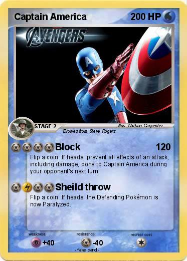 Pokemon Captain America