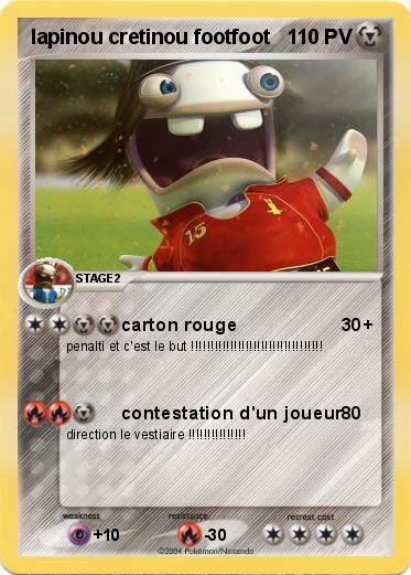 Pokemon lapinou cretinou footfoot 