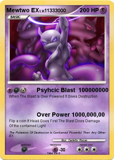 Pokemon Mewtwo EX