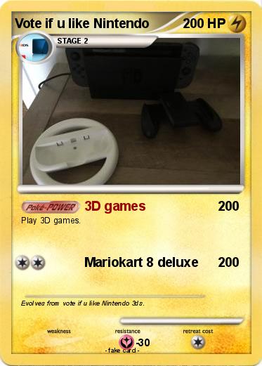 Pokemon Vote if u like Nintendo