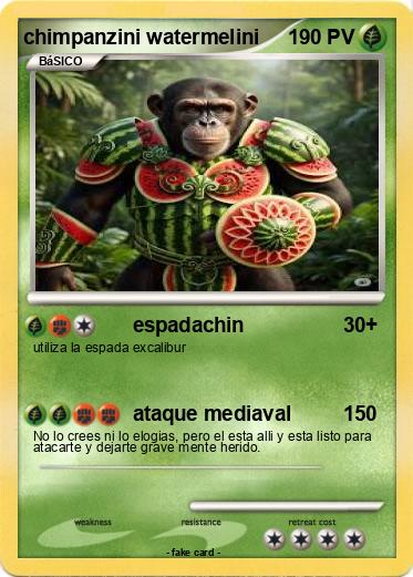 Pokemon chimpanzini watermelini