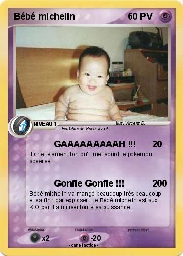 Pokemon Bébé michelin
