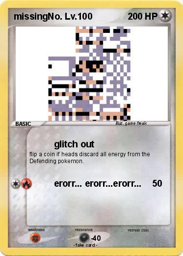 Pokemon missingNo. Lv.100