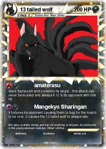 Pokemon 13 tailed wolf