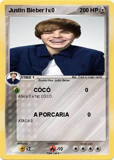 Pokemon Justin Bieber lv.0