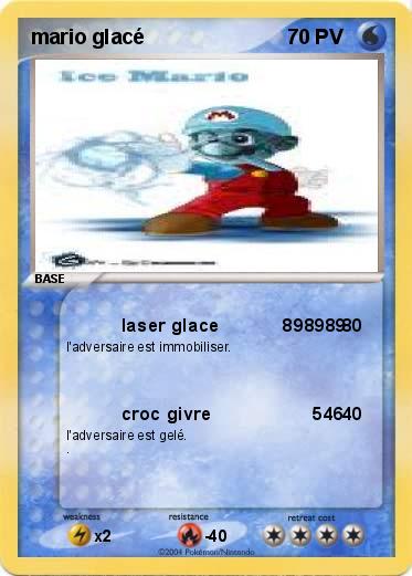 Pokemon mario glacé