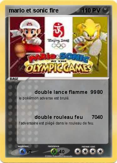 Pokemon mario et sonic fire
