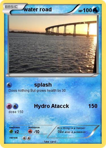Pokemon water road