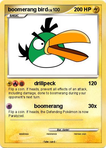 Pokemon boomerang bird