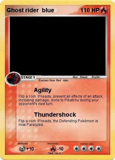 Pokemon Ghost rider  blue
