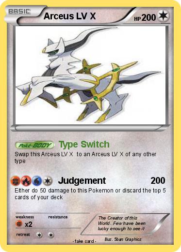 Pokemon Arceus LV X