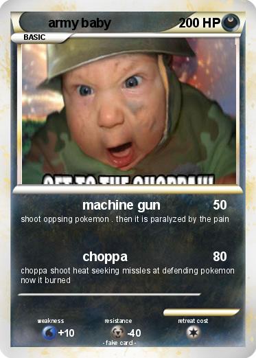 Pokemon army baby