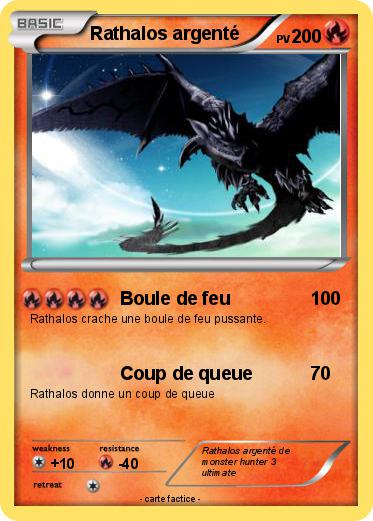 Pokemon Rathalos argenté