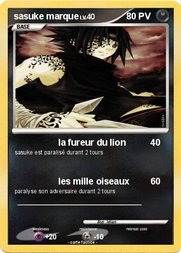 Pokemon sasuke marque