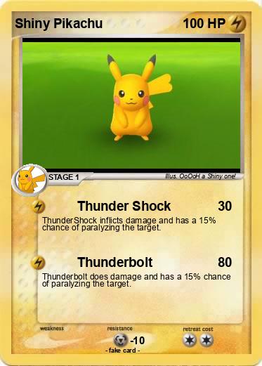 Pokemon Shiny Pikachu