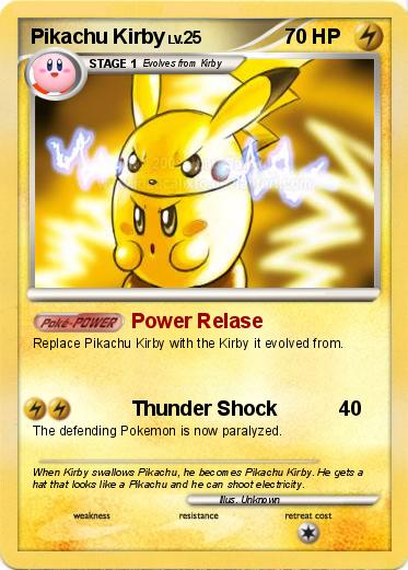 Pokemon Pikachu Kirby