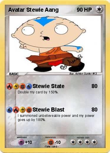Pokemon Avatar Stewie Aang