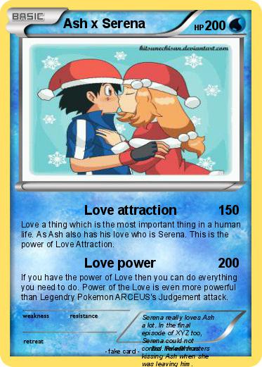 Pokemon Ash x Serena