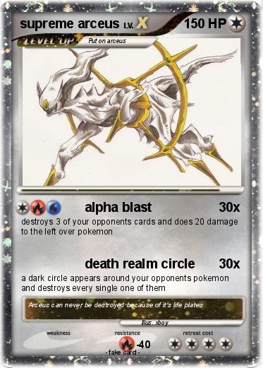 Pokemon supreme arceus