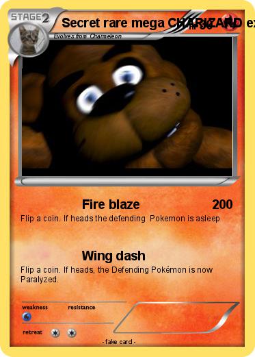 Pokemon Secret rare mega CHARIZARD ex