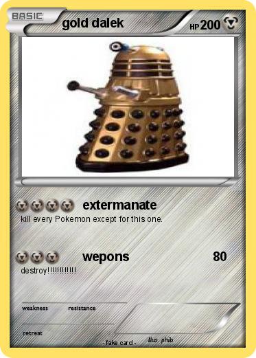 Pokemon gold dalek