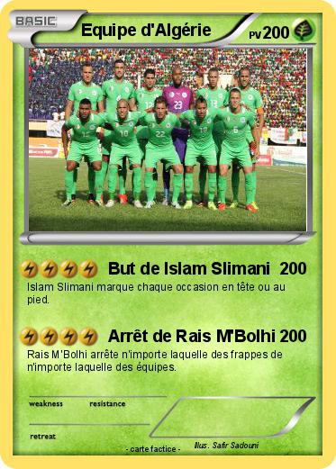 Pokemon Equipe d'Algérie