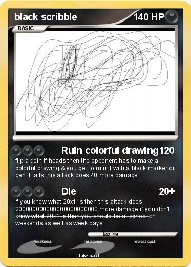 Pokemon black scribble