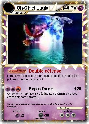 Pokemon Oh-Oh et Lugia