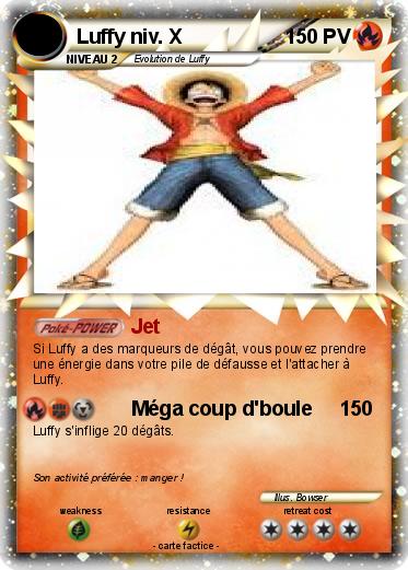 Pokemon Luffy niv. X