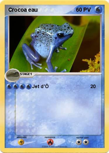 Pokemon Crocoa eau 