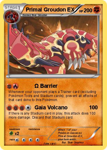 Pokemon Primal Groudon EX