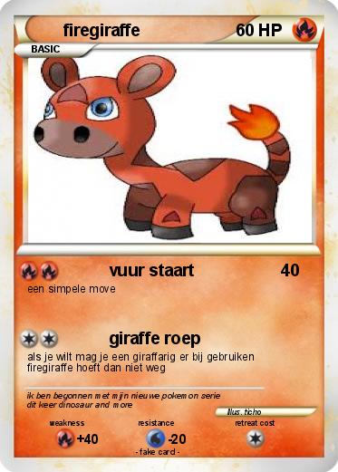 Pokemon firegiraffe