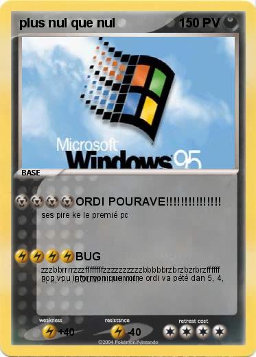 Pokemon plus nul que nul