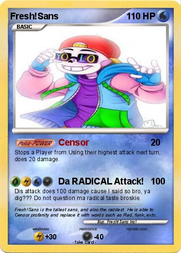 Pokemon Fresh!Sans