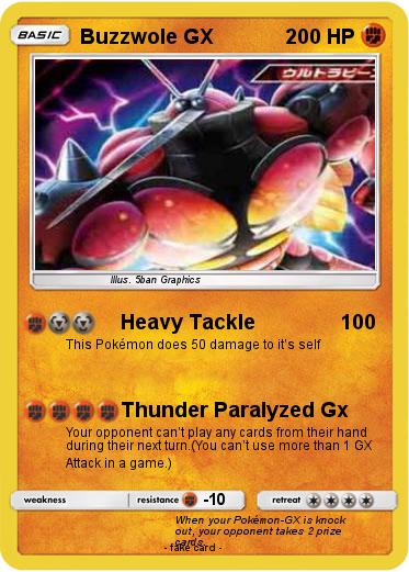 Pokemon Buzzwole GX