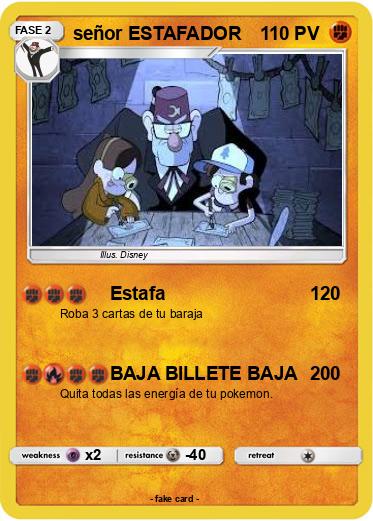 Pokemon señor ESTAFADOR