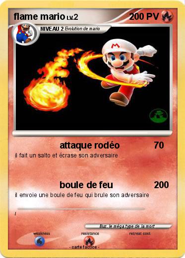 Pokemon flame mario