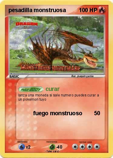 Pokemon pesadilla monstruosa