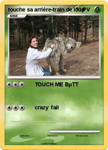 Pokemon touche sa arrière-train de loup