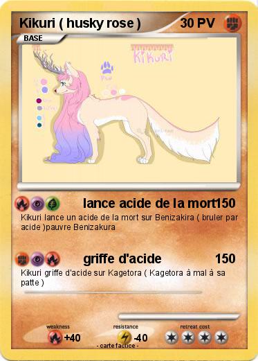 Pokemon Kikuri ( husky rose )