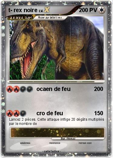 Pokemon t- rex noire