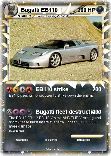 Pokemon Bugatti EB110