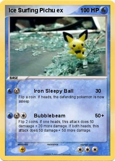 Pokemon Ice Surfing Pichu ex