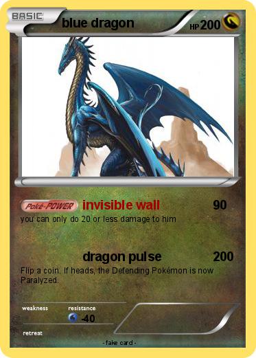 Pokemon blue dragon